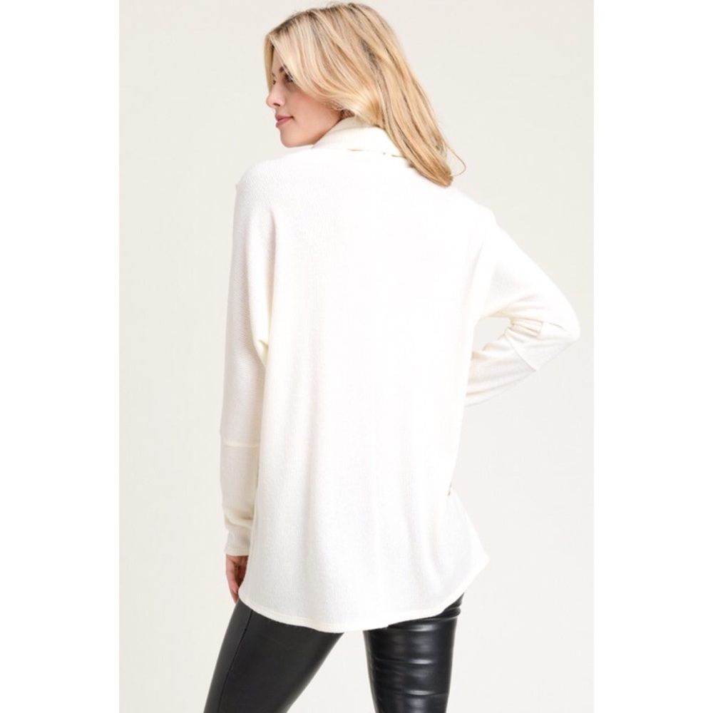LAST ONE! Ivory Cowl Neck Top - Picture 4 of 4